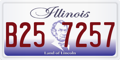 IL license plate B257257