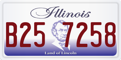 IL license plate B257258