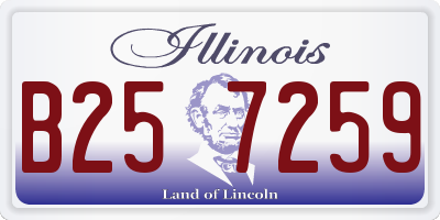 IL license plate B257259