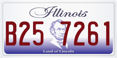 IL license plate B257261