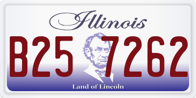 IL license plate B257262