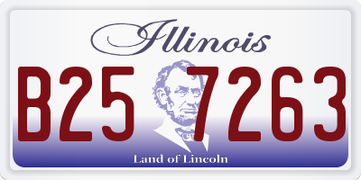 IL license plate B257263