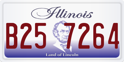 IL license plate B257264