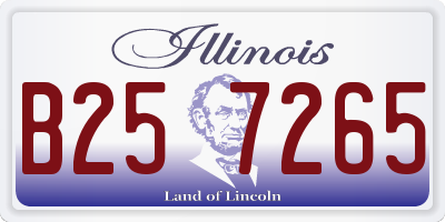 IL license plate B257265