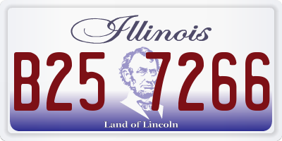 IL license plate B257266