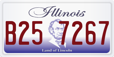 IL license plate B257267