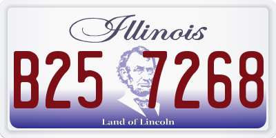IL license plate B257268