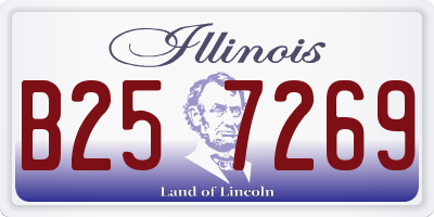 IL license plate B257269