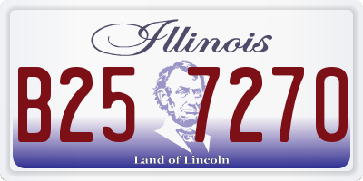 IL license plate B257270
