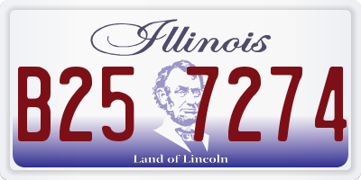 IL license plate B257274