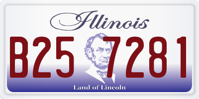 IL license plate B257281