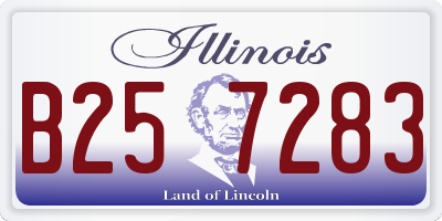 IL license plate B257283
