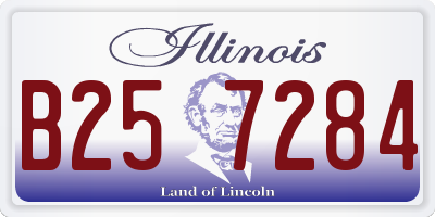 IL license plate B257284