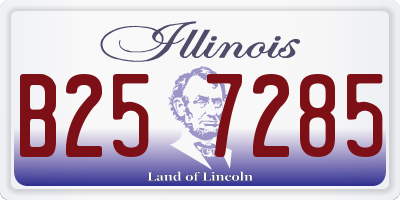 IL license plate B257285