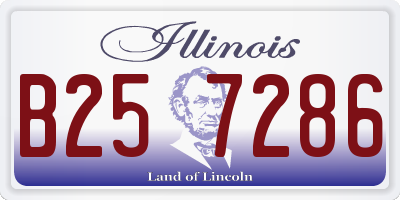 IL license plate B257286