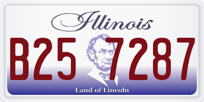 IL license plate B257287