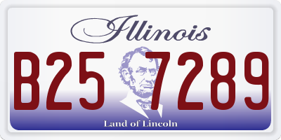 IL license plate B257289