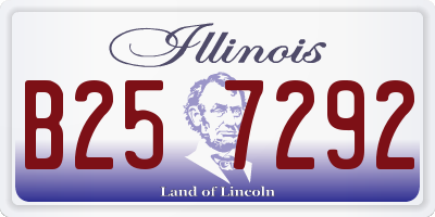 IL license plate B257292