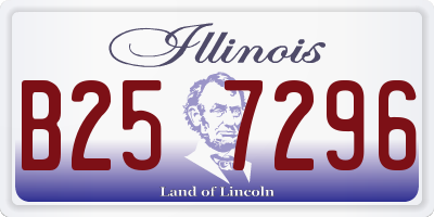 IL license plate B257296