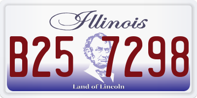 IL license plate B257298