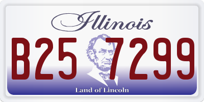 IL license plate B257299