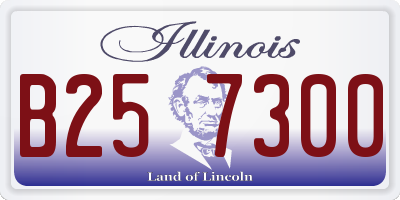 IL license plate B257300