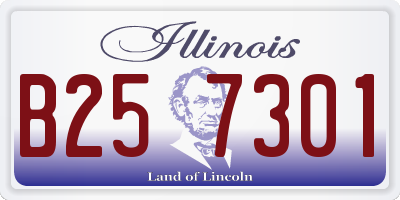 IL license plate B257301