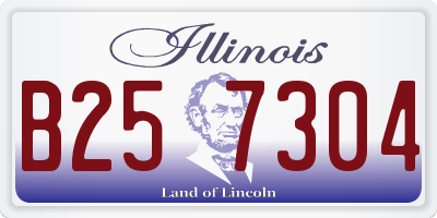IL license plate B257304