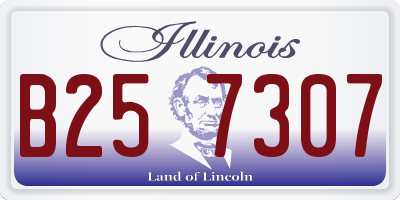 IL license plate B257307
