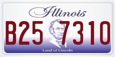 IL license plate B257310