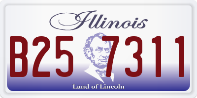 IL license plate B257311