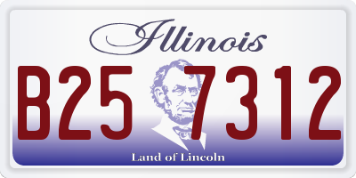 IL license plate B257312