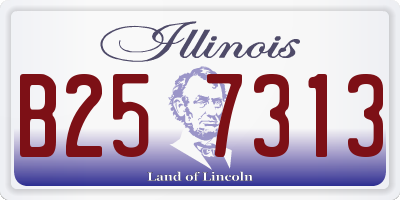 IL license plate B257313