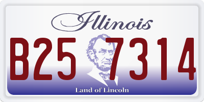IL license plate B257314