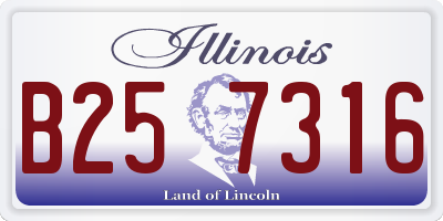 IL license plate B257316