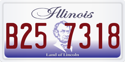 IL license plate B257318
