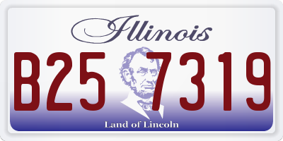 IL license plate B257319