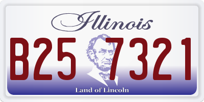 IL license plate B257321
