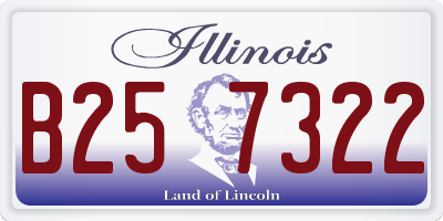 IL license plate B257322
