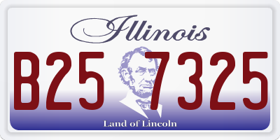 IL license plate B257325