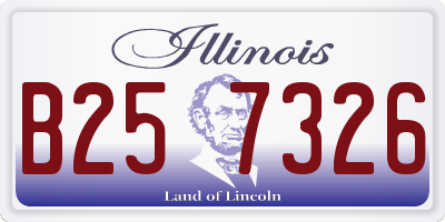 IL license plate B257326