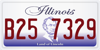 IL license plate B257329