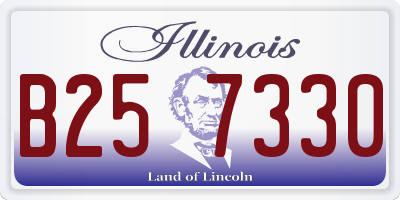 IL license plate B257330