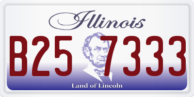 IL license plate B257333