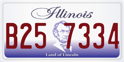 IL license plate B257334