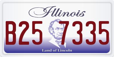 IL license plate B257335