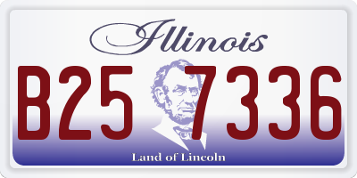 IL license plate B257336