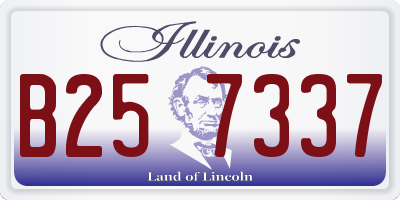 IL license plate B257337