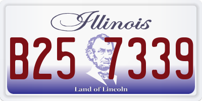 IL license plate B257339