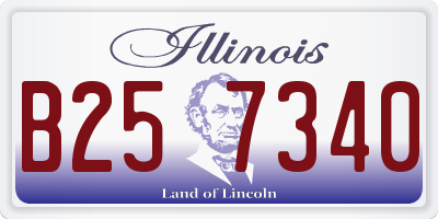 IL license plate B257340